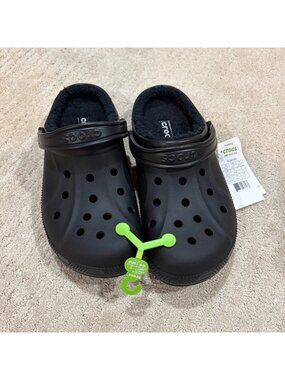 NWT Black Crocs Ralen Lined Comfort Clog Unisex M9/ W11